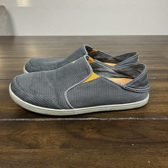 Olukai Nohea Mesh - Slip On Loafers - Men's 10.5 - Gray - Picture 2 of 6